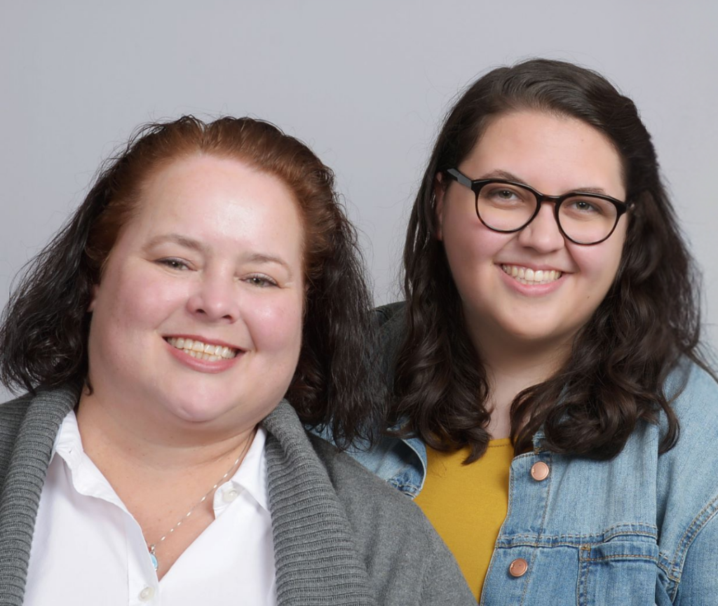 Studio Portrait of Marilee and Amanda Eatough
